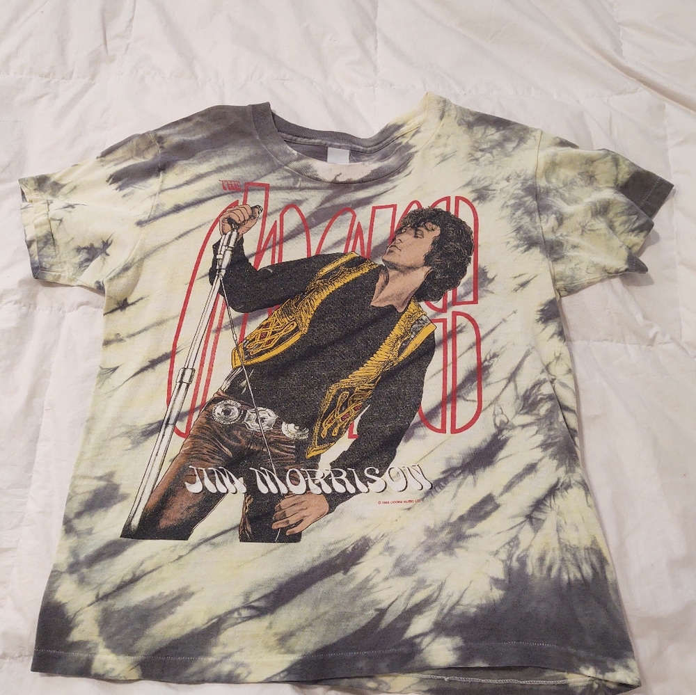 Vintage 1988 The Doors Jim Morrison Tie Dye T-Shirt  Size M RARE